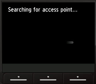 searching for access point screen